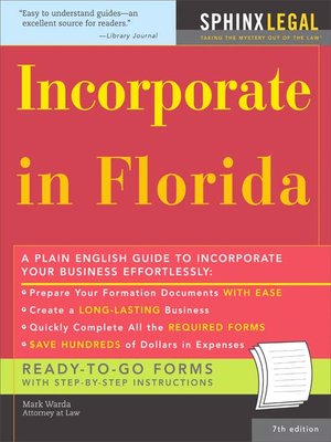 cover image of Incorporate in Florida, 7E